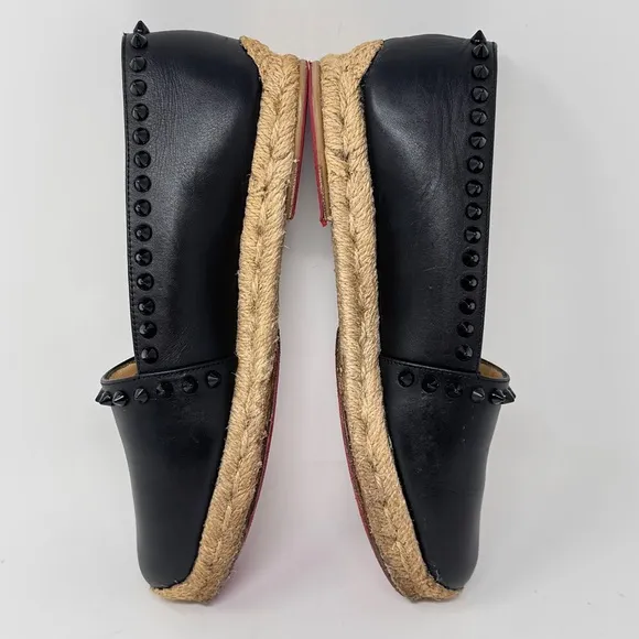 Authentic Christian Louboutin Ares Flat Calf Espadrille – Size 35
