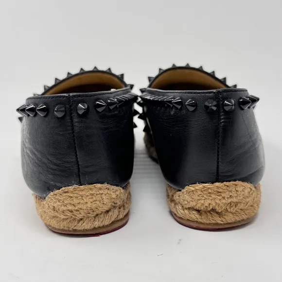 Authentic Christian Louboutin Ares Flat Calf Espadrille – Size 35
