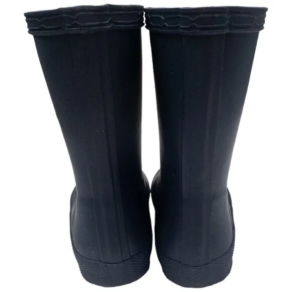 Authentic Hunter Kids First Classic Rain Boots Navy Blue 6 Boys 7 Girls EU22