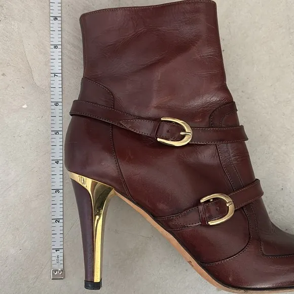 Authentic Jimmy Choo London designer ankle heeled boots