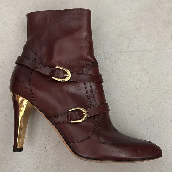 Authentic Jimmy Choo London designer ankle heeled boots