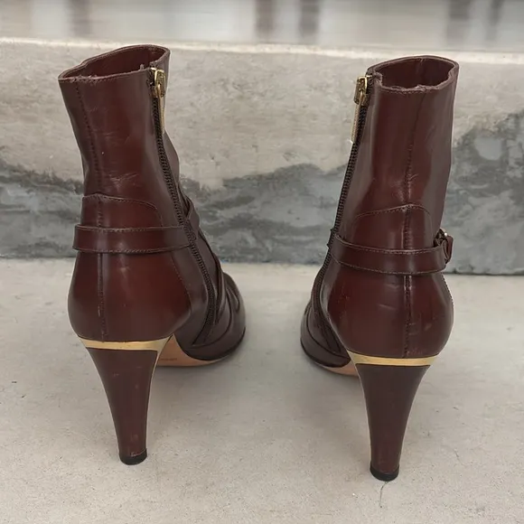 Authentic Jimmy Choo London designer ankle heeled boots