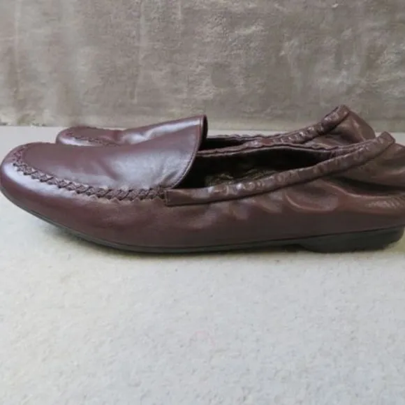 Authentic Prada Brown Leather Flats