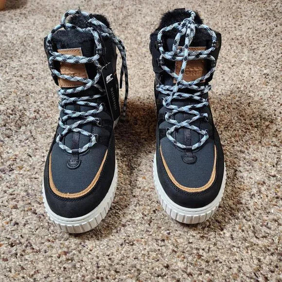Authentic Sorel Ona Ave Trek Boot Women’s Size 8.5 In Black New With Box