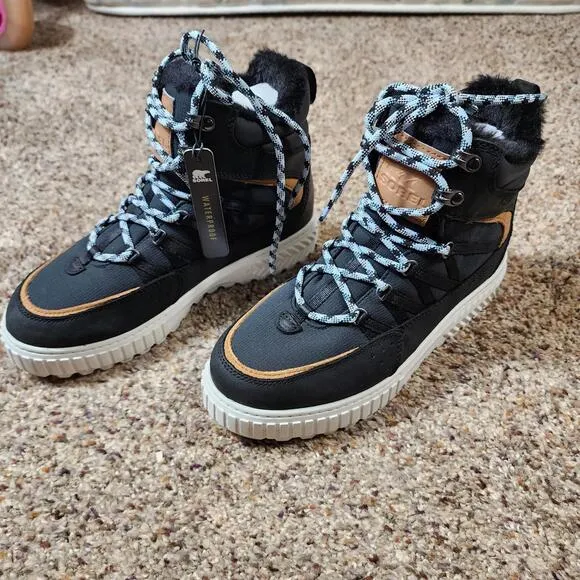 Authentic Sorel Ona Ave Trek Boot Women’s Size 8.5 In Black New With Box