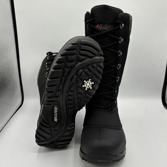 Baffin Jess Women's Black Insulated Winter Snow Boots Size Sz 7