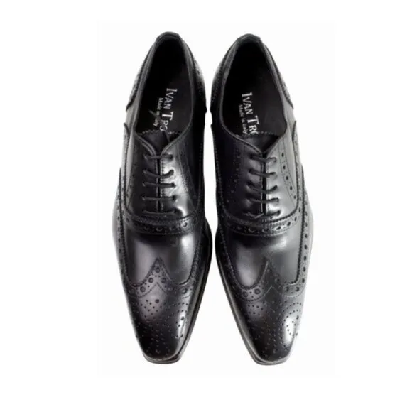 Baki Black Oxford Mens Italian Leather Shoes