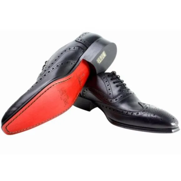 Baki Black Oxford Mens Italian Leather Shoes