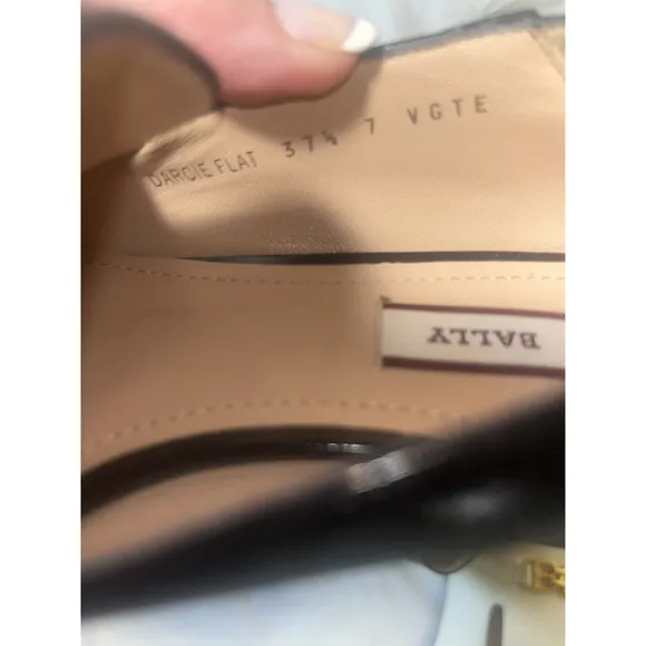 Bally Darcie Loafers Flats Black Leather Size 7.5