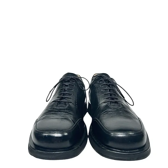 Bally Italy &quot;Rutger&quot; Platform Sneakers Glossy black Leather Men's Sz 10