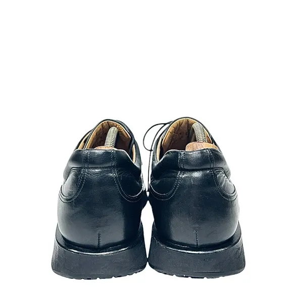 Bally Italy &quot;Rutger&quot; Platform Sneakers Glossy black Leather Men's Sz 10