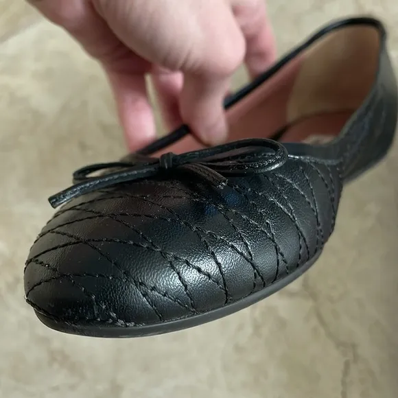 Bally Leather quilted Black Women's Flats