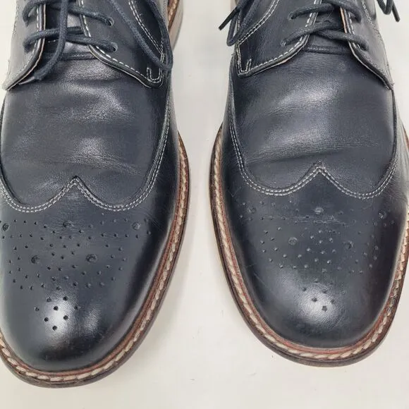 Banana Republic DIGBY BROGUE BLACK Leather Oxford Dress Casual Shoes Mens Sz 8