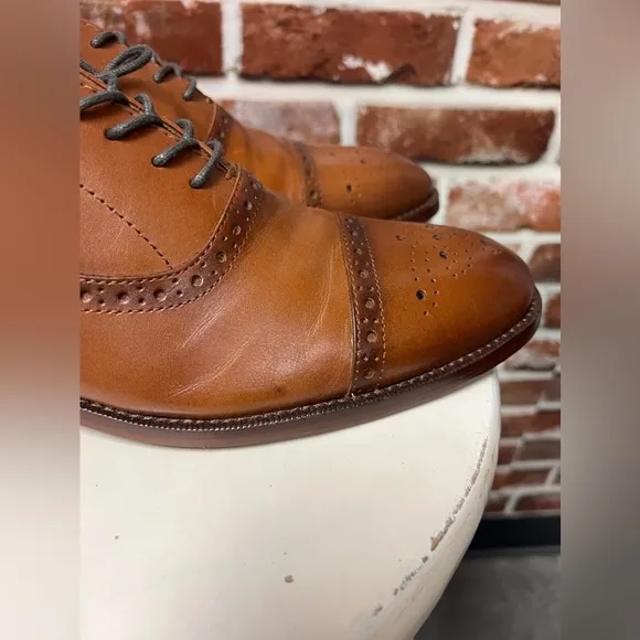 Banana Republic Men’s Ortholite Italian Leather Brogue Oxford Shoes Size 10 New
