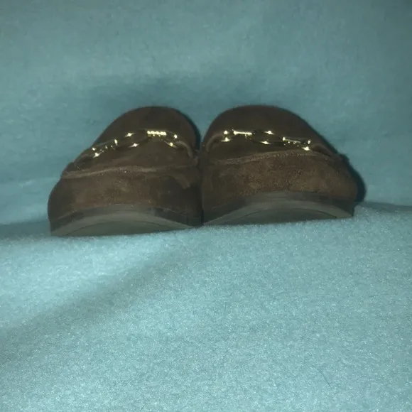 BANDOLINO Lehain brown suede slip on loafer flats made in Italy NEW size 6