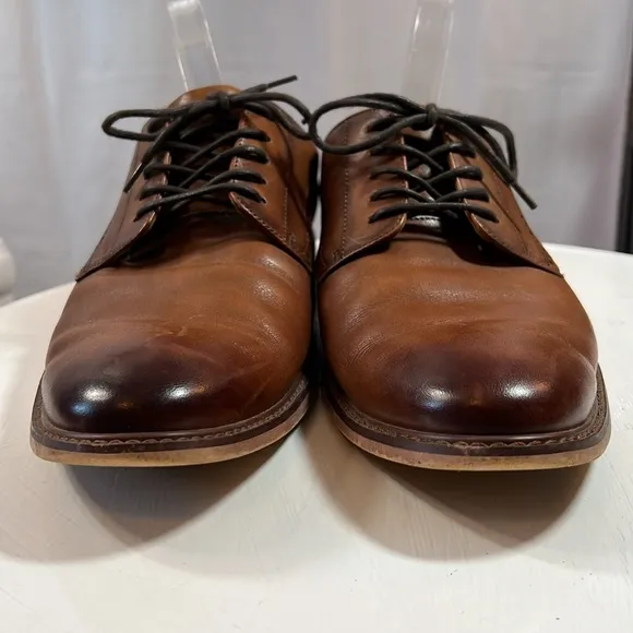 BAR III Men's Lace Up Brown Two Tone Toe Dress Shoe Career Work Men's Size 11