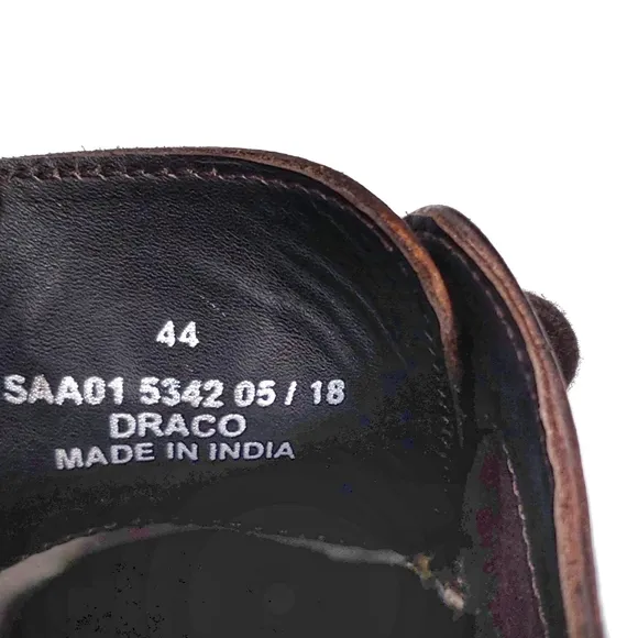 Base London Draco Derby Shoes in Brown Leather