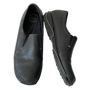 Bass Men's Black Leather Loafer Slip On Comfort Shoes, Sz 11M