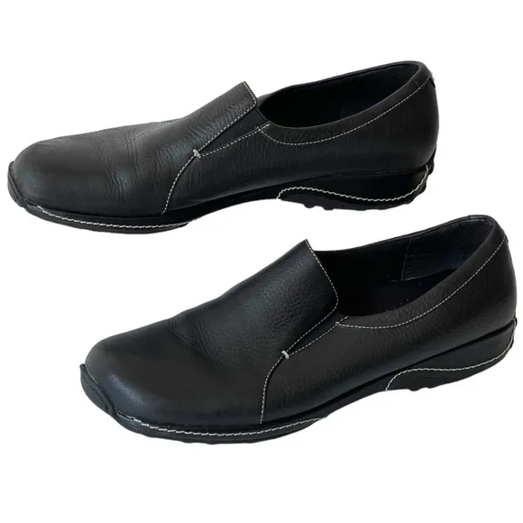 Bass Men's Black Leather Loafer Slip On Comfort Shoes, Sz 11M