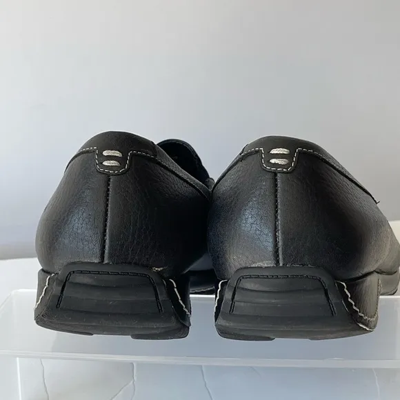 Bass Men's Black Leather Loafer Slip On Comfort Shoes, Sz 11M