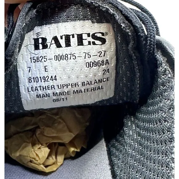 BATES MEN'S MILITARY GI WORK OXFORDS SHOES VIBRAM SOLES E00968 SIZE 7E NEW IN BX