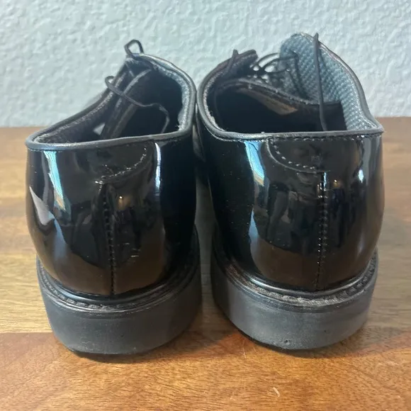Bates Patent Leather Dress Shoes Oxford Lace Up Formal Shoes Men's Size 11E