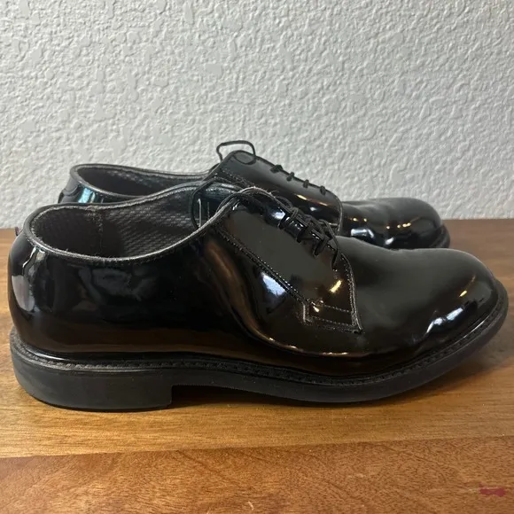 Bates Patent Leather Dress Shoes Oxford Lace Up Formal Shoes Men's Size 11E
