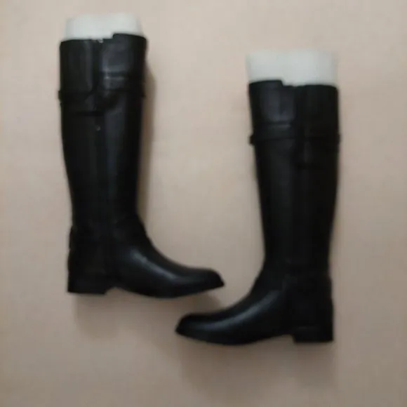 BCBGMAXAZARIA Ma Franz Black Calf Leather Boots Retail $398