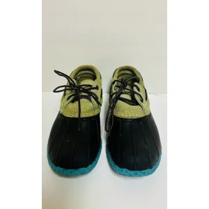 Bean Boots by L.L. Bean Womens 8M Navy Blue Teal Gray Low Top LL Bean Duck Boots