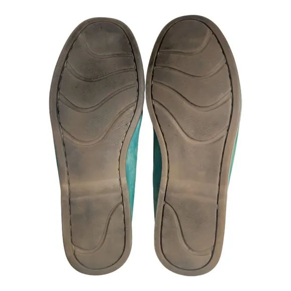 Bed Stu Blue Green Boat Shoe, 11
