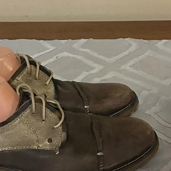 Bed Stu Cap Toe Canvas Detail Shoes Sz 10