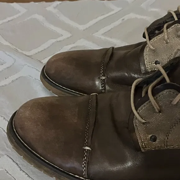 Bed Stu Cap Toe Canvas Detail Shoes Sz 10