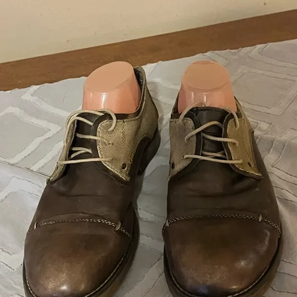 Bed Stu Cap Toe Canvas Detail Shoes Sz 10
