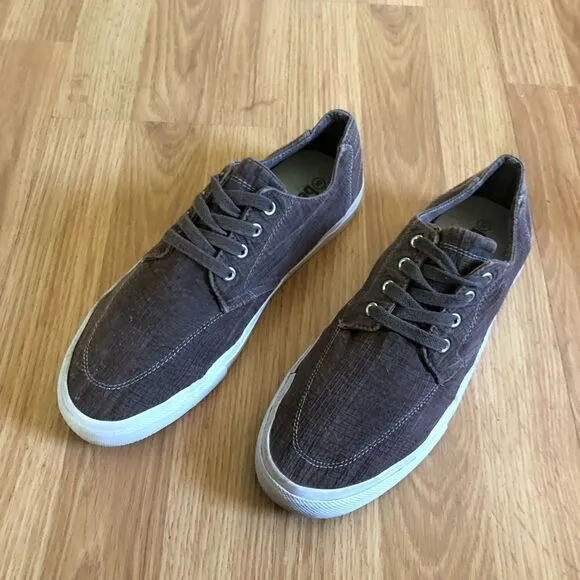 BED STU Brown Distressed Canvas Shoes