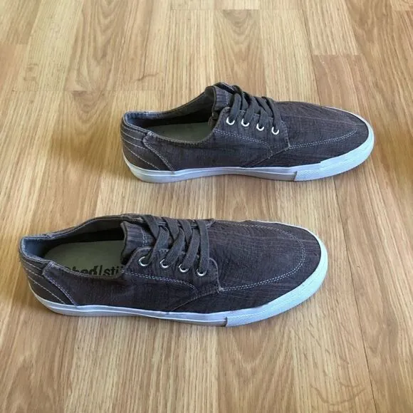 BED STU Brown Distressed Canvas Shoes