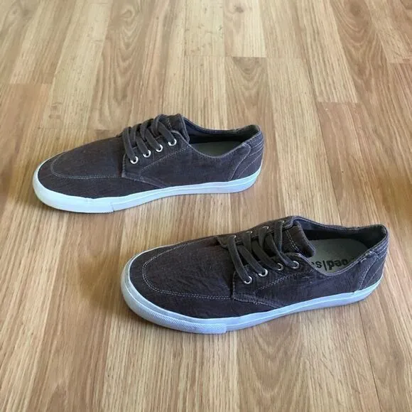 BED STU Brown Distressed Canvas Shoes