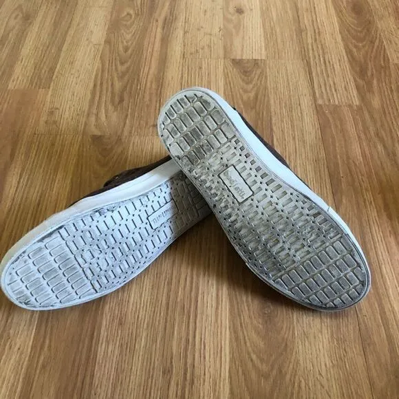 BED STU Brown Distressed Canvas Shoes
