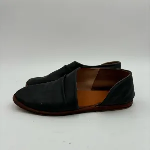 Beek Women’s 7 Black Leather The Egret Half D’Orsay Flats