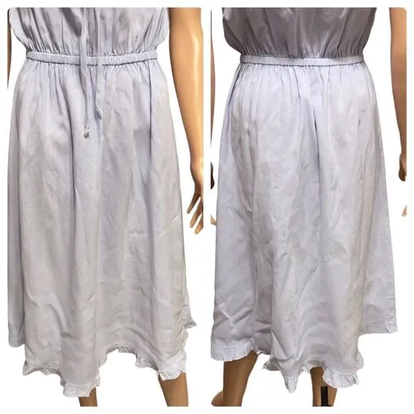 Bella Dahl Ruffle Sleeve Dress Salt Spray Wash SMALL