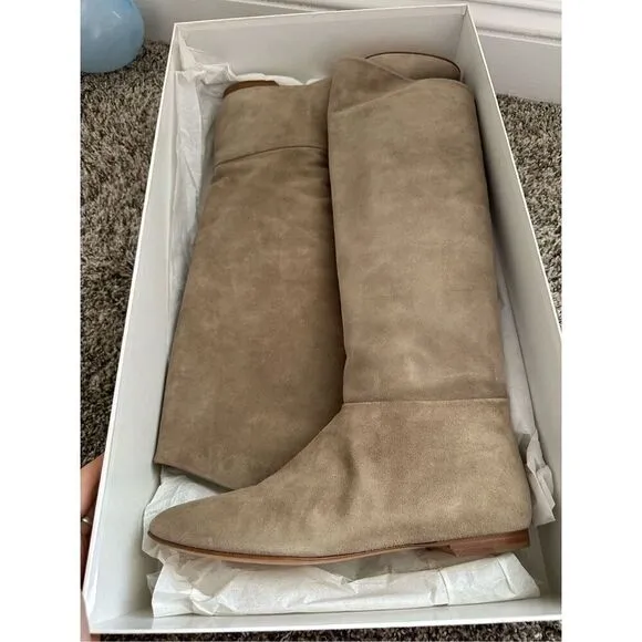 Belle by Sigerson Morrison Flat Ciniglia Crosta Boots, Size: 7.5
