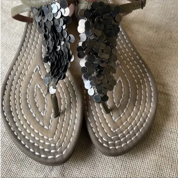 belle sigerson morrison flats leather sandals Size 8 B