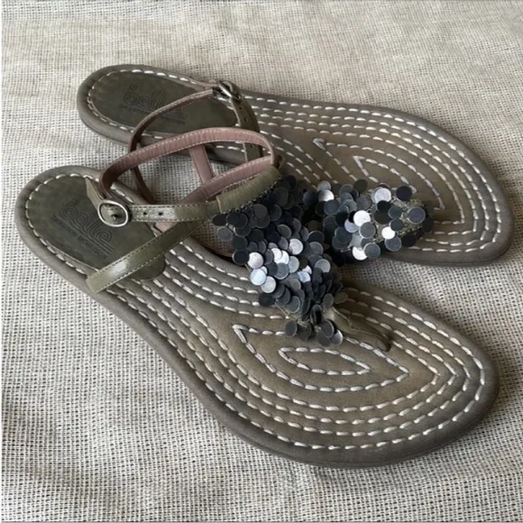 belle sigerson morrison flats leather sandals Size 8 B