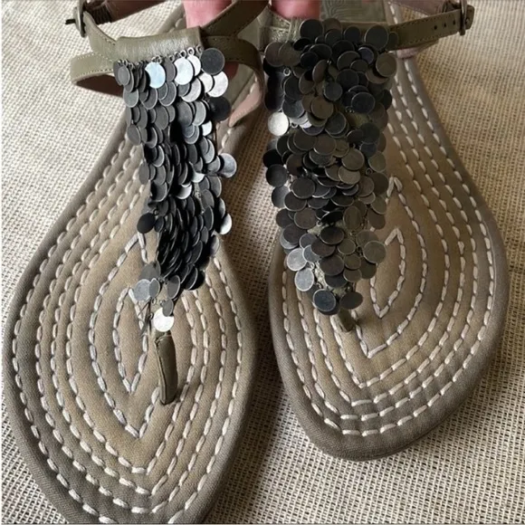 belle sigerson morrison flats leather sandals Size 8 B