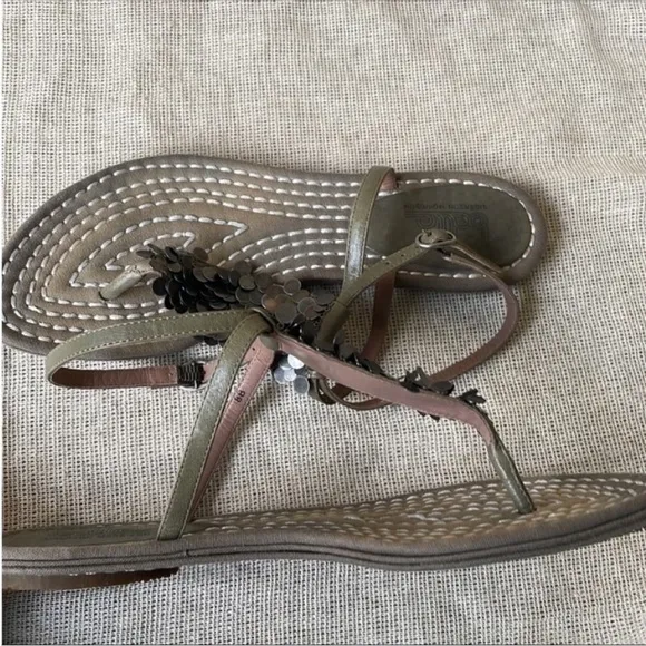 belle sigerson morrison flats leather sandals Size 8 B