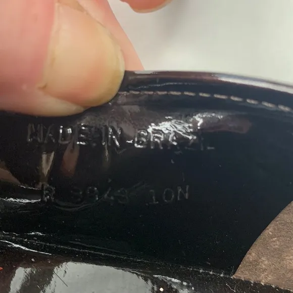 Bernardo cow hair black leather flats