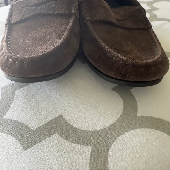 Big boys Tod’s Junior Gommino driving shoes brown  blue suede driving Mo…