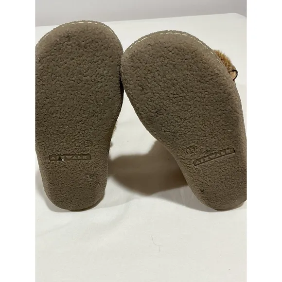 Big Girls Airwalk Size 5.5 Brown Suede Faux Fur Midcalf Winter Boots
