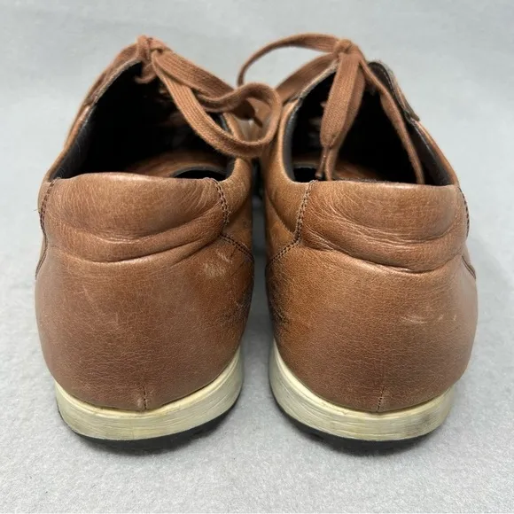 Bigotti Men's Size EU 44 Sneaker Lace-up Shoes Brown Leather