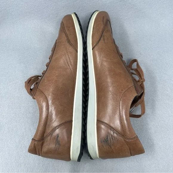 Bigotti Men's Size EU 44 Sneaker Lace-up Shoes Brown Leather