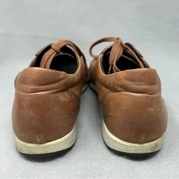 Bigotti Men's Size EU 44 Sneaker Lace-up Shoes Brown Leather